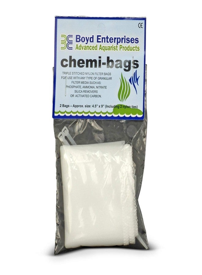 Boyd Enterprises ABE16720 2-Pack Chemi-Bags with Ties for Aquarium - Image 1